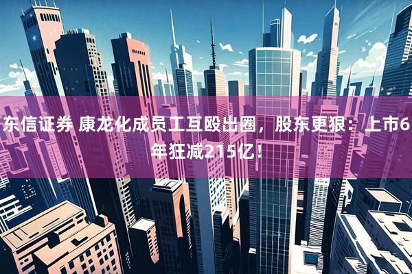 东信证券 康龙化成员工互殴出圈，股东更狠：上市6年狂减215亿！