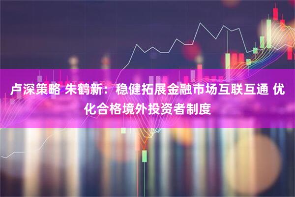 卢深策略 朱鹤新：稳健拓展金融市场互联互通 优化合格境外投资者制度